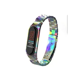 Newface Xiaomi Mi Band 4 Metal Baklalı Kordon - Rainbow