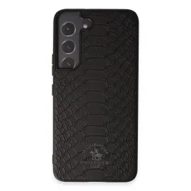 Santa Barbara Polo Racquet Club Samsung Galaxy S22 Knight Deri Kapak - Siyah