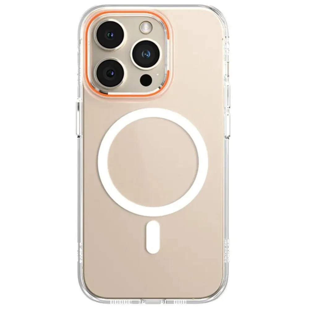 Newface Iphone 14 Pro Kılıf Blueo Anti Drop Magsafe Kapak - Turuncu