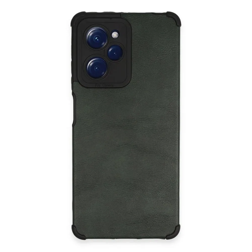 Newface Xiaomi Redmi Note 12 Pro 5G Kılıf Loop Deri Silikon - Yeşil