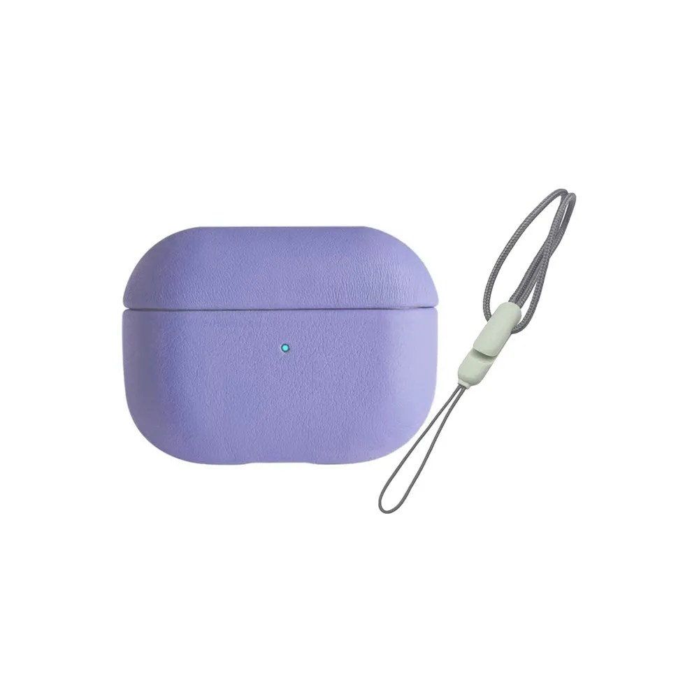 Newface Airpods Pro 2 (2.nesil) 405 Deri Kılıf - Lila