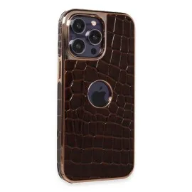 Newface Iphone 14 Pro Kılıf Snake Kapak - Kahverengi