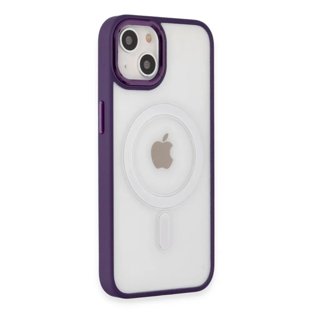 Newface Iphone 15 Kılıf Room Magneticsafe Silikon - Derin Mor