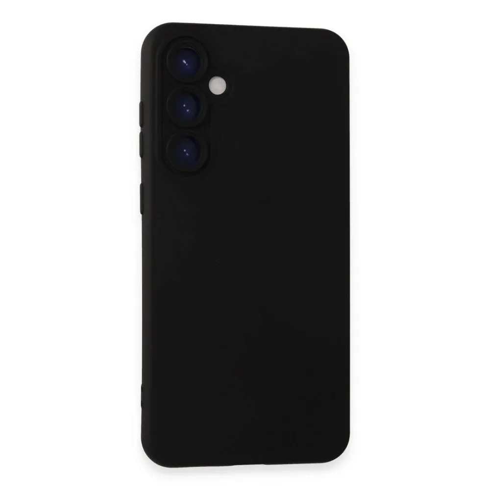 Newface Samsung Galaxy S23 Fe Kılıf Nano Içi Kadife  Silikon - Siyah