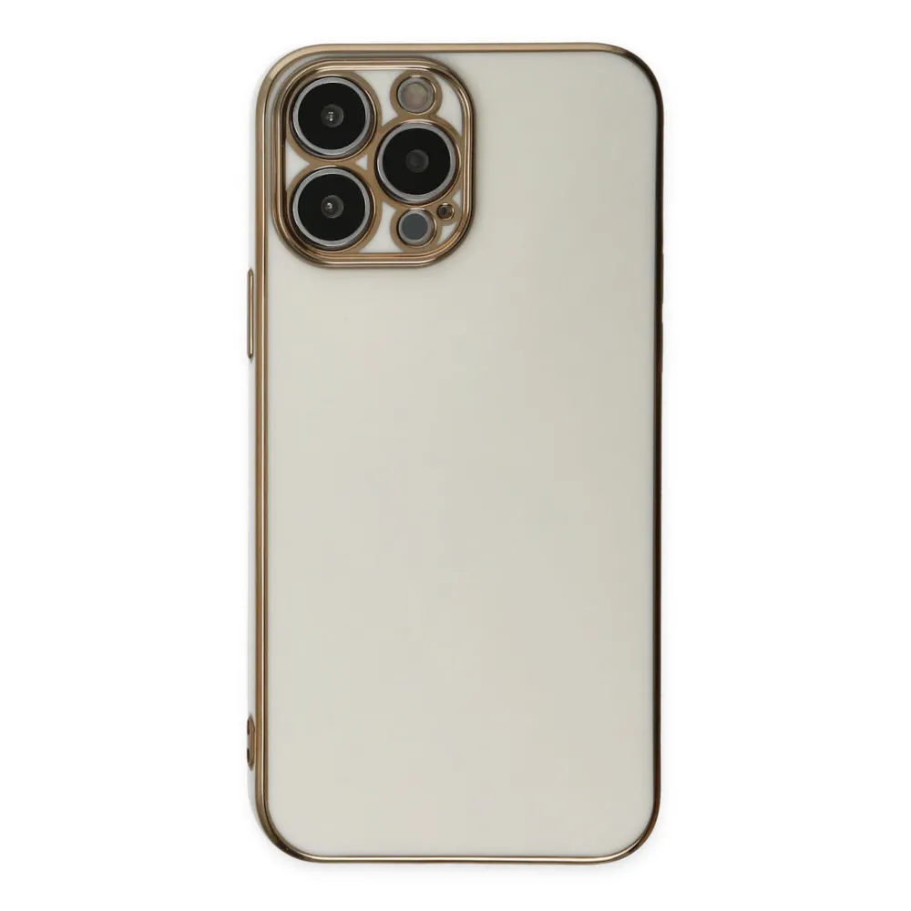 Newface Iphone 15 Pro Max Kılıf Volet Silikon - Beyaz