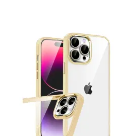 Newface Apple Iphone 15 Pro Max Razer Lensli Silikon - Gold
