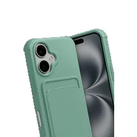 Newface Apple Iphone 17 Kelvin Kartvizitli Silikon - Açık Yeşil