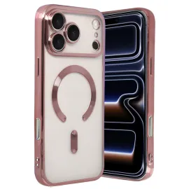 Newface Apple Iphone 17 Pro Max Kross Magneticsafe Kapak - Rose