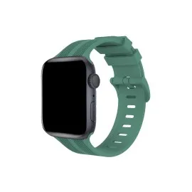 Newface Apple Watch 38Mm Kr408 Çizgili Silikon Kordon - Yeşil