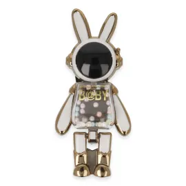 Newface Astro Stand Tavşan Astronot - Beyaz