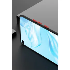 Newface Huawei P40 Pro Kılıf Range Yüzüklü Silikon - Siyah