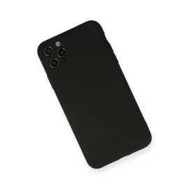 Newface Iphone 11 Pro Max Kılıf Nano Içi Kadife Silikon - Siyah