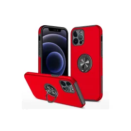 Newface Iphone 12 Pro Kılıf Elit Yüzüklü Kapak - Kırmızı