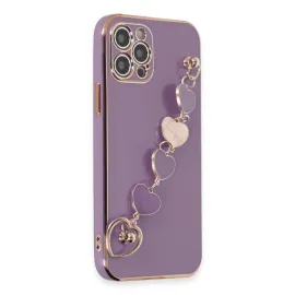 Newface Iphone 12 Pro Kılıf Esila Silikon - Mor