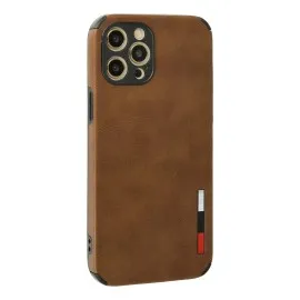 Newface Iphone 12 Pro Max Kılıf Loop Deri Silikon - Kahverengi