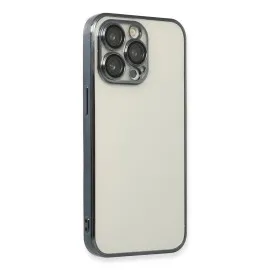 Newface Iphone 13 Pro Max Kılıf Razer Lensli Silikon - Siyah