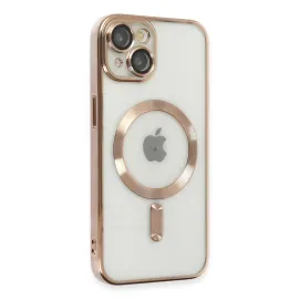 Newface Iphone 15 Kılıf Kross Magneticsafe Kapak - Gold