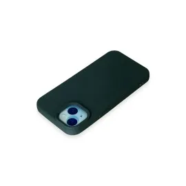 Newface Iphone 15 Kılıf Nano Içi Kadife Silikon - Koyu Yeşil