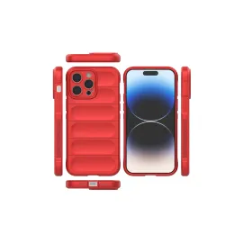 Newface Iphone 15 Pro Max Kılıf Optimum Silikon - Kırmızı