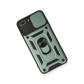 Newface Iphone 7 Plus Kılıf Pars Lens Yüzüklü Silikon - Yeşil