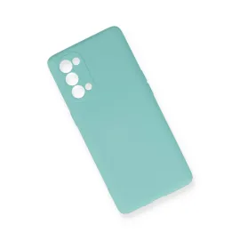 Newface Oppo Reno 5 Pro Kılıf Nano Içi Kadife Silikon - Turkuaz