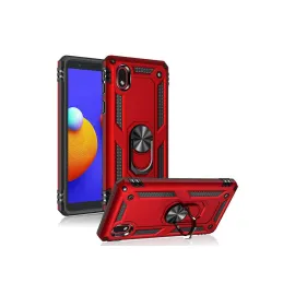 Newface Samsung Galaxy A01 Core Kılıf Sofya Yüzüklü Silikon Kapak - Gold