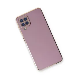 Newface Samsung Galaxy A22 Kılıf Volet Silikon - Mor