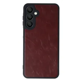Newface Samsung Galaxy A55 5G Kılıf Aras Deri Kapak - Bordo