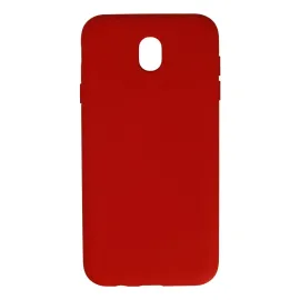 Newface Samsung Galaxy J7 Pro / J730 Kılıf Nano Içi Kadife Silikon - Kırmızı