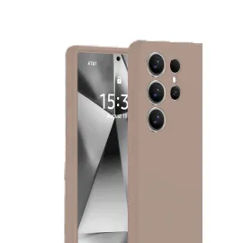 Newface Samsung Galaxy S25 Ultra Kılıf Nano Içi Kadife Silikon - Pudra