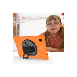 Newface Samsung Galaxy T220 Tab A7 Lite 8.7 Kılıf Amazing Tablet Kapak - Turuncu