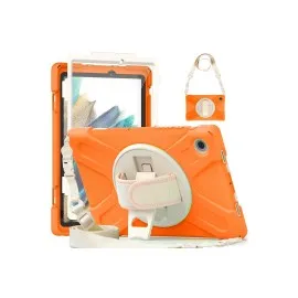 Newface Samsung Galaxy X200 Tab A8 10.5 Kılıf Amazing Tablet Kapak - Turuncu