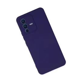 Newface Vivo V23 5G Kılıf Nano Içi Kadife Silikon - Mor