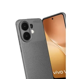 Newface Vivo V60 5G Auto Focus Karbon Kapak - Gri