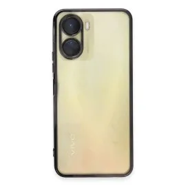 Newface Vivo Y16 Kılıf Razer Lensli Silikon - Siyah