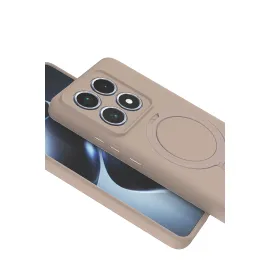 Newface Xiaomi Mi 14T Pro Regal Magsafe Standlı Kapak - Çöl Titanyum