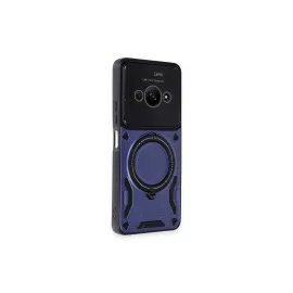 Newface Xiaomi Poco C61 Kılıf Joy Lens Standlı Kapak - Lacivert