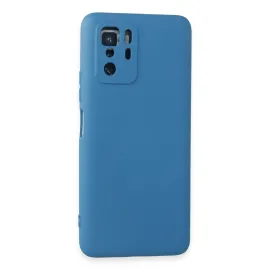 Newface Xiaomi Poco X3 Gt Kılıf Nano Içi Kadife Silikon - Mavi