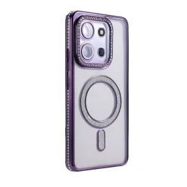 Newface Xiaomi Redmi 15C 4G Joke Simli Magneticsafe Kılıf - Derin Mor