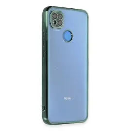 Newface Xiaomi Redmi 9C Kılıf Razer Lensli Silikon - Yeşil