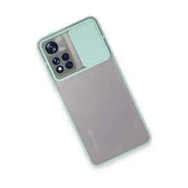 Newface Xiaomi Redmi Note 11 Pro Plus 5G Kılıf Palm Buzlu Kamera Sürgülü Silikon - Turkuaz