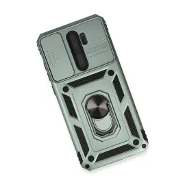 Newface Xiaomi Redmi Note 8 Pro Kılıf Pars Lens Yüzüklü Silikon - Yeşil