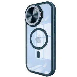 Newface Iphone 15 Pro Max Kılıf Teleskop Lens Magsafe Silikon Kapak - Lacivert