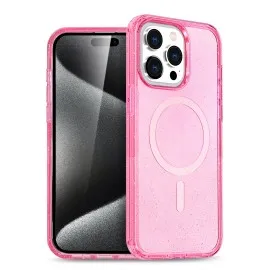 Newface Iphone 15 Pro Max Kılıf Glow Magsafe Kapak - Pembe