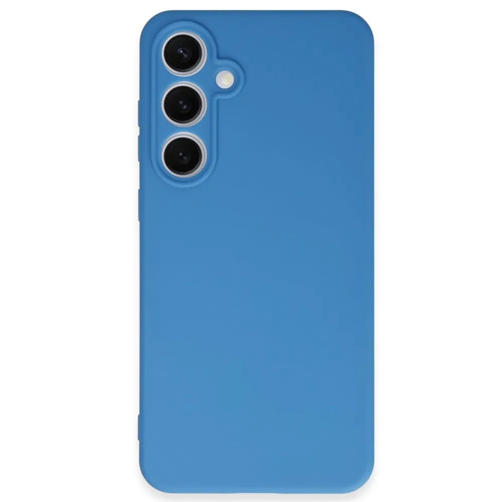 Newface Samsung Galaxy S24 Fe Kılıf First Silikon - Mavi