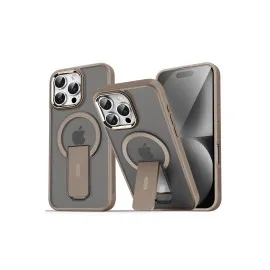Newface iPhone 16 Pro Max Kılıf Tork Magsafe Standlı Kapak - Gold