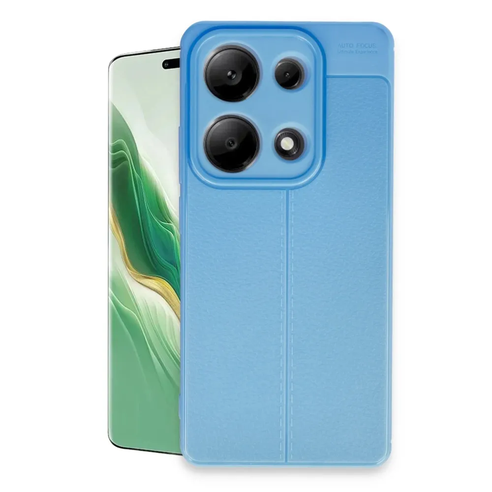 Newface Xiaomi Redmi Note 13 Pro 4G Kılıf Auto Focus Kapak - Mavi