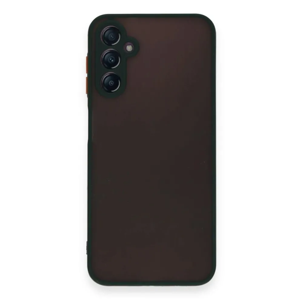 Newface Samsung Galaxy A15 4G Kılıf Montreal Silikon Kapak - Yeşil
