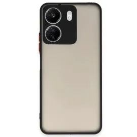 Newface Xiaomi Redmi 13C Kılıf Montreal Silikon Kapak - Siyah