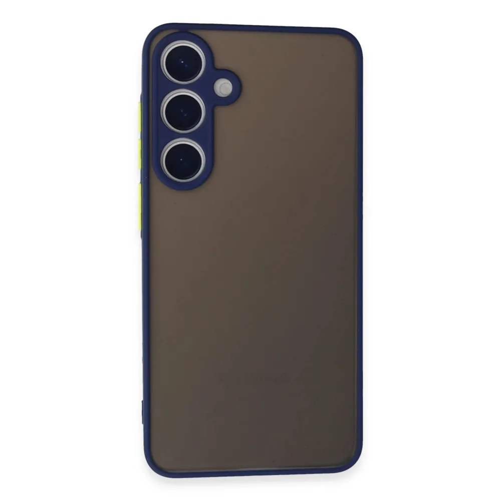 Newface Samsung Galaxy S24 Kılıf Montreal Silikon Kapak - Lacivert